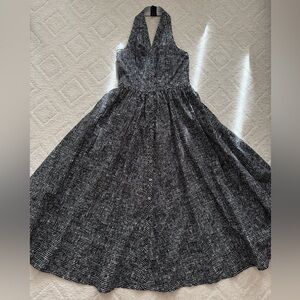 Michael Kors Collection/Miid Black&White Halter Dress/ 4/ NWT